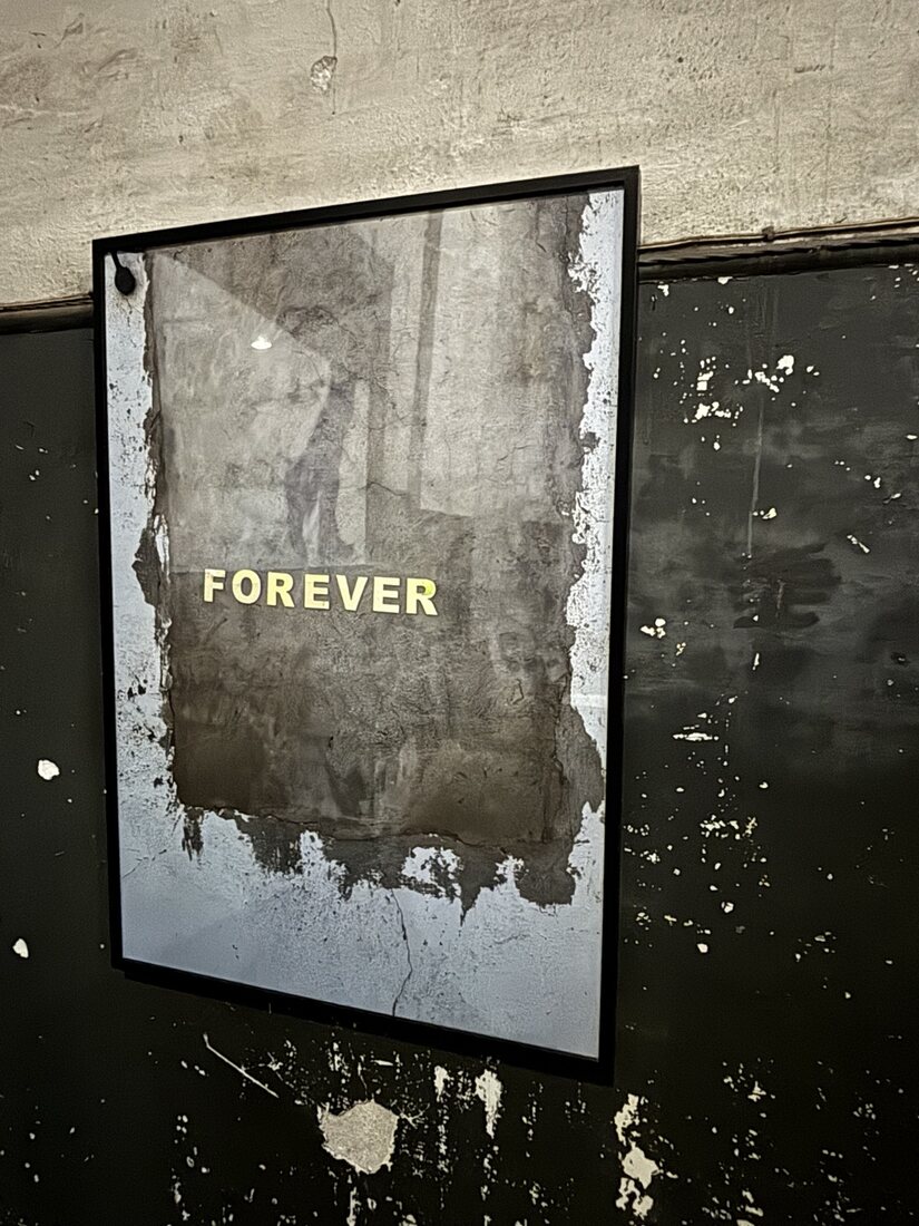 FOREVER by José Cosme, framed work in the exhibition space
